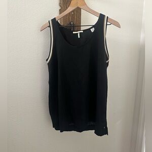 Scotch & Soda Black Tank Top with White Trim
